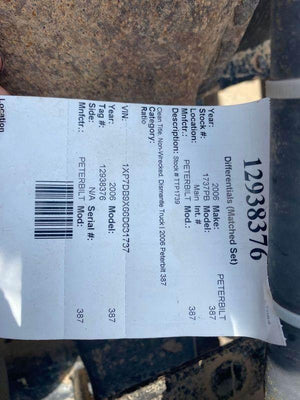 2006 DANA 387 Rear Axle Assembly